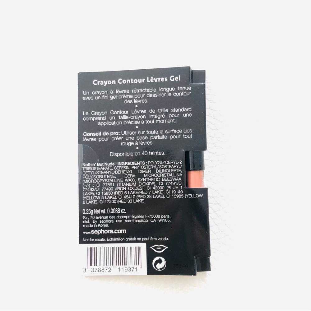 2X Sephora new Gel Mini Lipliner in 02 Nothing But Nude - Picture 6 of 6